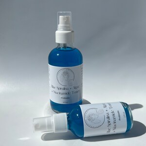 Blue Spirulina Algae Niacinamide Probiotic Face Toner Promotes Healthy, Glowing, Balanced Skin image 3