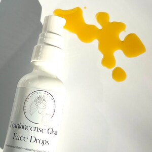 Frankincense Resin Glow Face Drops | Face Oil | Age Defying | Brighten | Boswellic Acids | Rosehip Seed Oil + Frankincense + Castor Oil image 4