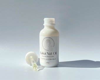 Kukui (Candlenut) Nut Kernel Oil Organic - Cold Pressed Unrefined - Soothing, Skin Barrier Protection, Dry Skin and Hair Hero