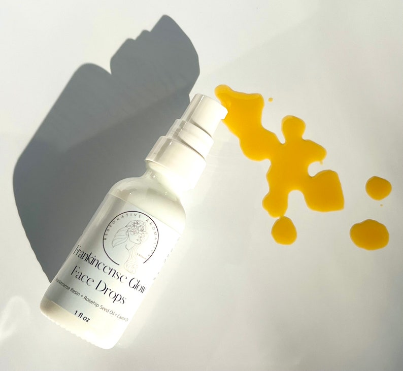 Frankincense Resin Glow Face Drops | Face Oil | Age Defying | Brighten | Boswellic Acids | Rosehip Seed Oil + Frankincense + Castor Oil image 6