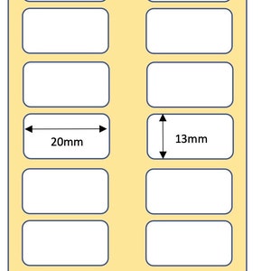 Custom Small White Sticky Self Adhesive Stickers, Small Labels