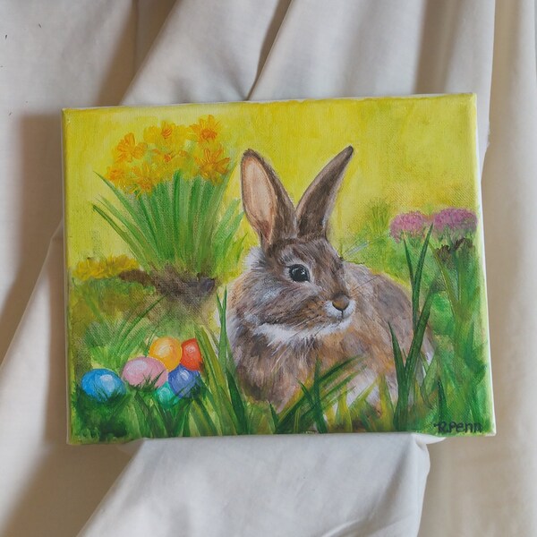 Easter Painting Canvas Etsy