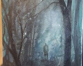 Acrylic on Canvas Painting Spirit of the Woods Original