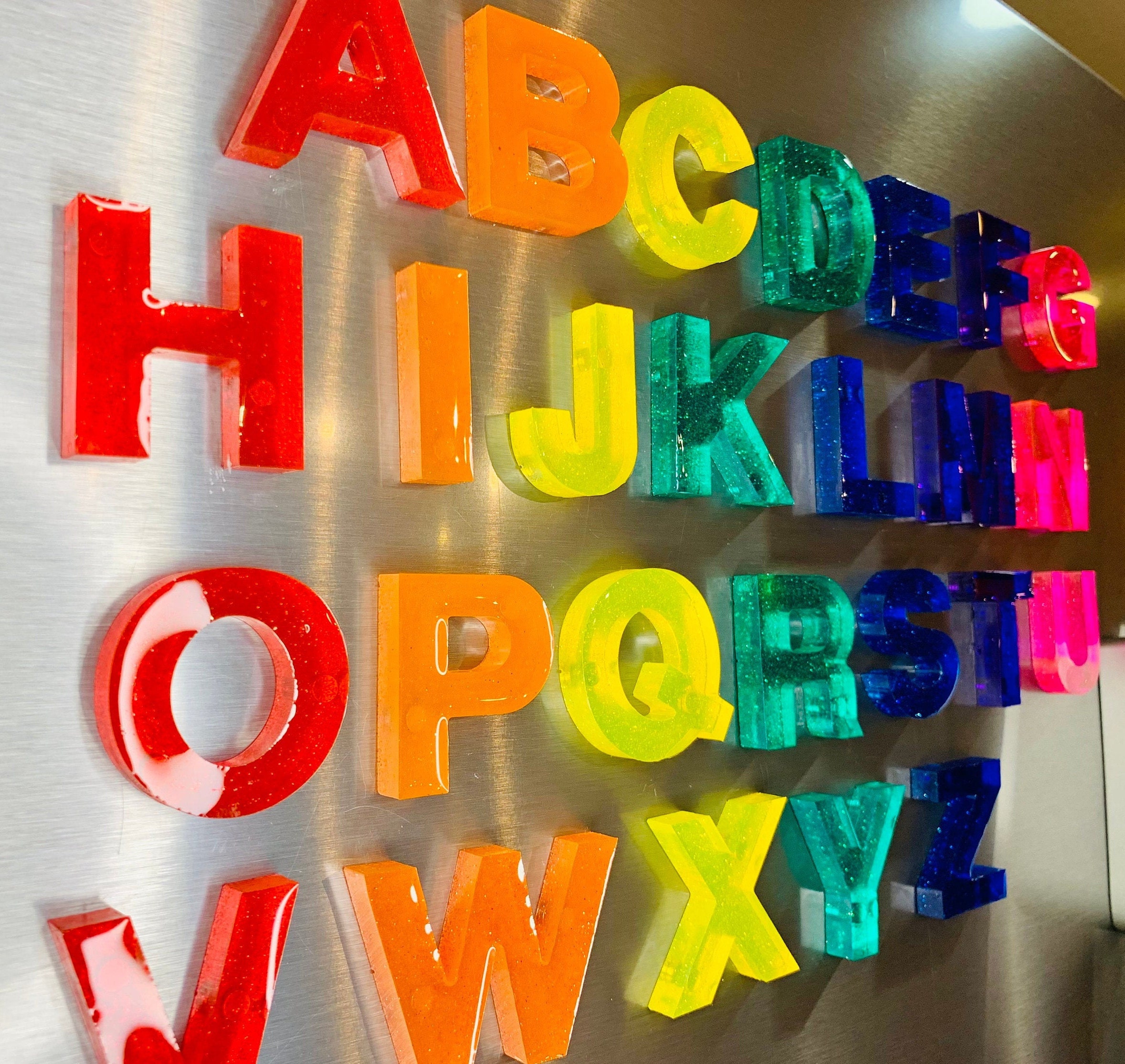 Alphabet Set Rainbow Preschool Letters with Etsy