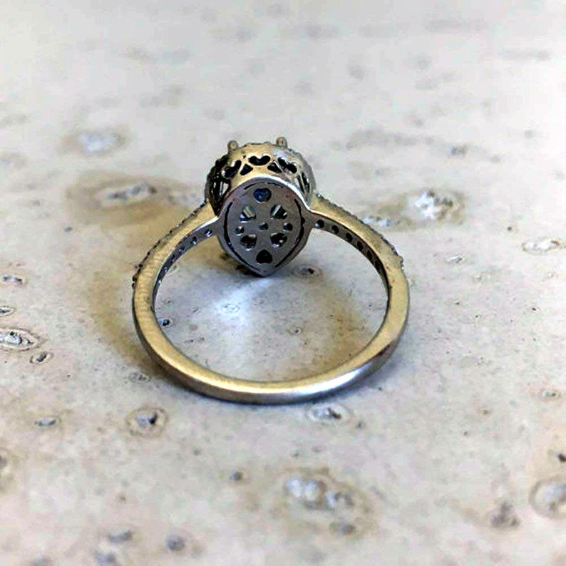 Blue Sapphire 6.25 Carat Anniversary Gift Handmade Ring For Man And Women 925 Sterling Silver