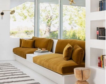 Bench Cushion, Sofa cushion, Floor Cushion, Floor seating , Sofa Living  Floor Seat , bohemian furniture