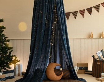 Montessori bedroom canopy, muslin canopy, crib canopy, stylish baby canopy, Kids Bed Canopy, Kids Canopy, Crib Netting, Kids Room Decor