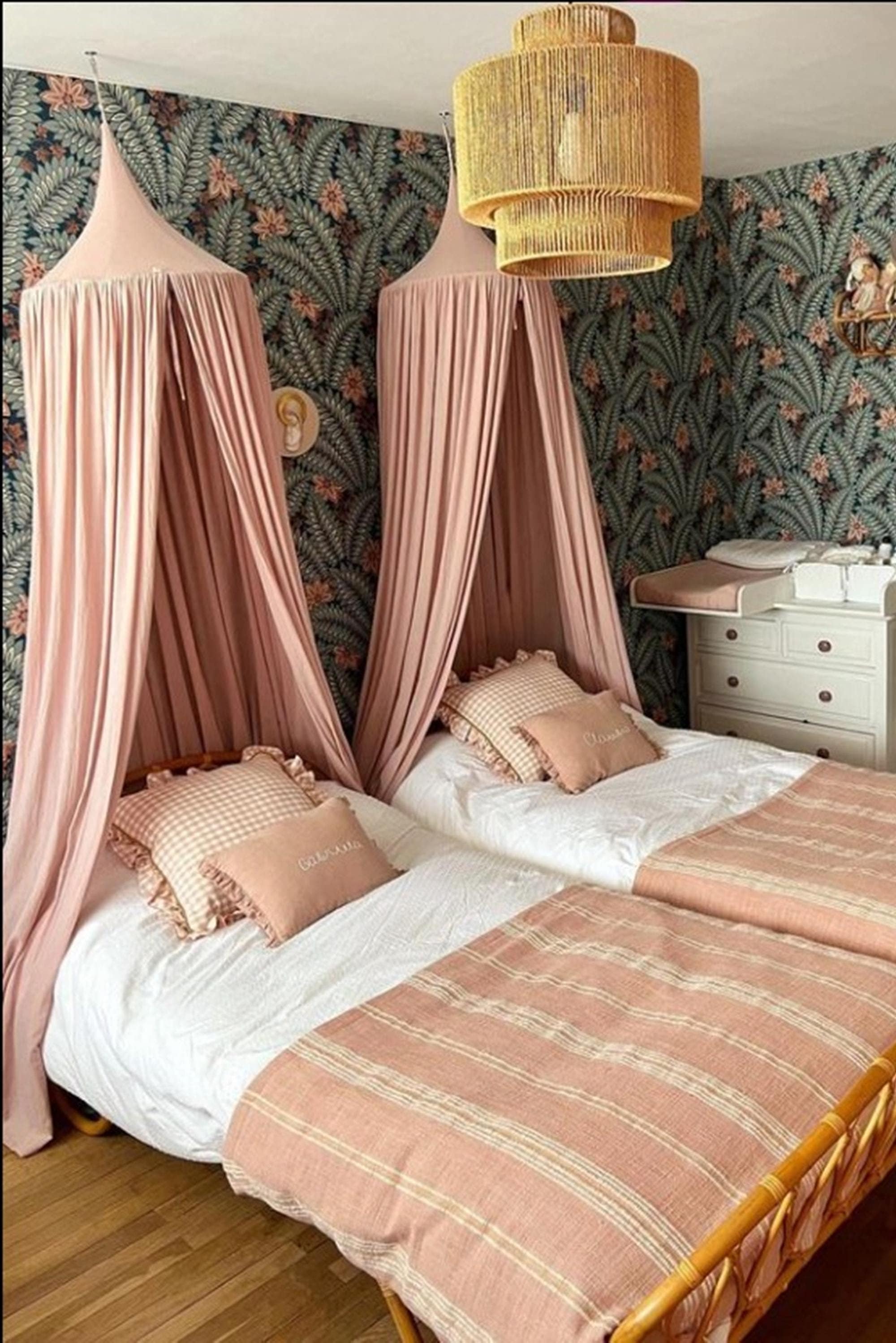 Muslin bed canopy, decoration over a bed, babyshower gift deco, Play Canopy, Nursery Canopy, Hanging Tent, Play Tent, Kids Canopy, Canopy