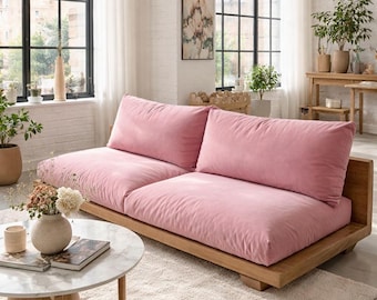 Minimalist Floor Sofa Cushions – Industrial Style Seating | Modular Lounge Cushions | Loft Interior Decor