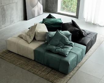 Floor Modular Sofa, Set of Floor Couch, Sofa cushion, bench cushion, Floor seating , Sofa Living Floor Seat