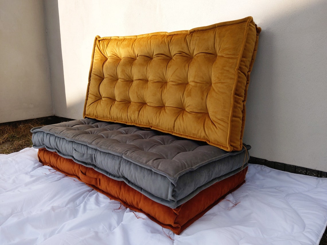 Velvet French mattressDaybed Mattress Custom pillow Floor Etsy