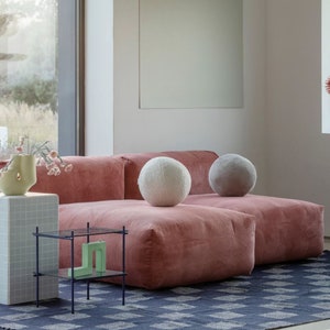 Cojín de piso, Cojín de banco, Puf de piso, asientos en el piso, Sofá de asiento de ventana viva, Rincón de lectura, Sofá modular de piso, muebles boho
