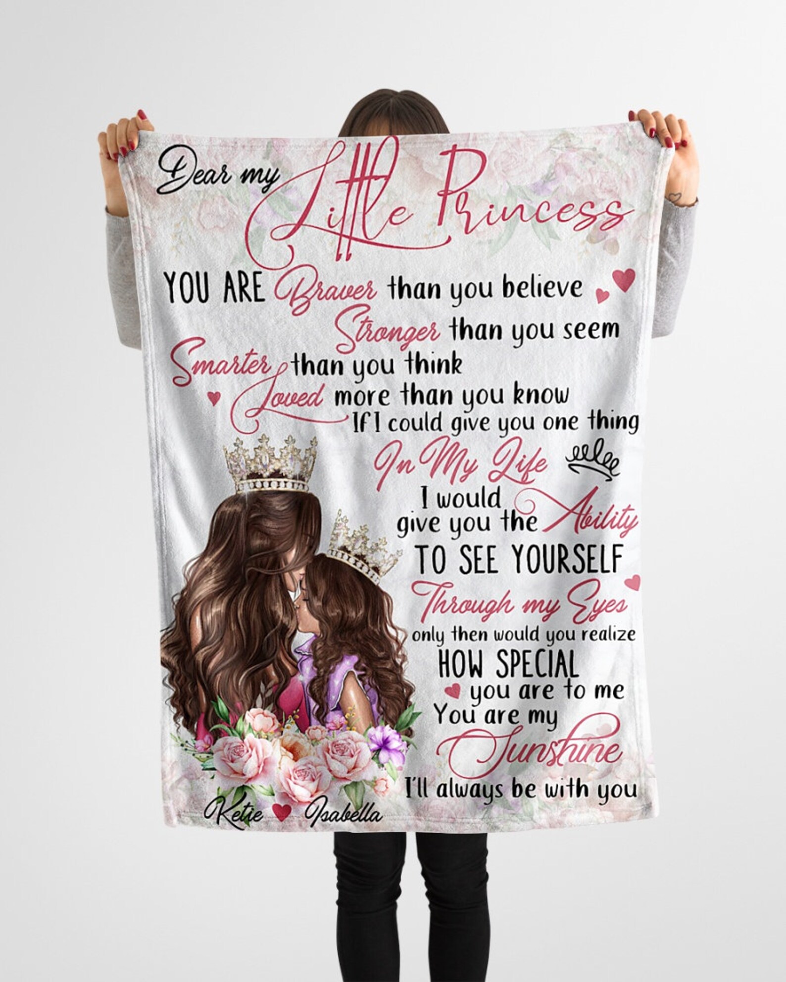 Personalisation To My Daughter Blanket Letter Blanket Etsy