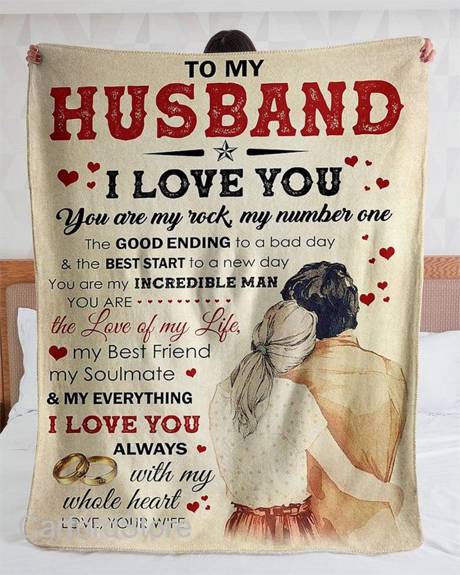 Personalised To My Husband Blanket Husband Blanket I Love Etsy