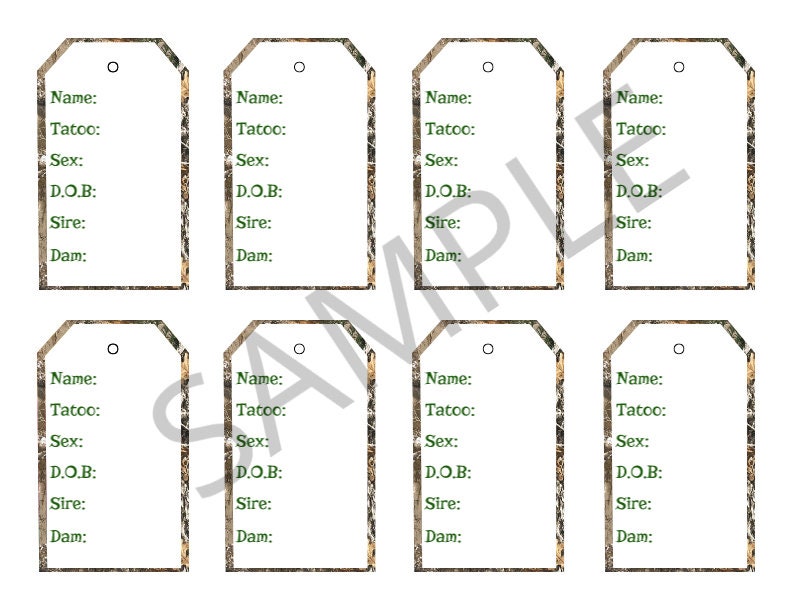 Rabbitry Rabbitry cage tags Cage tags Rabbit cage tags Etsy