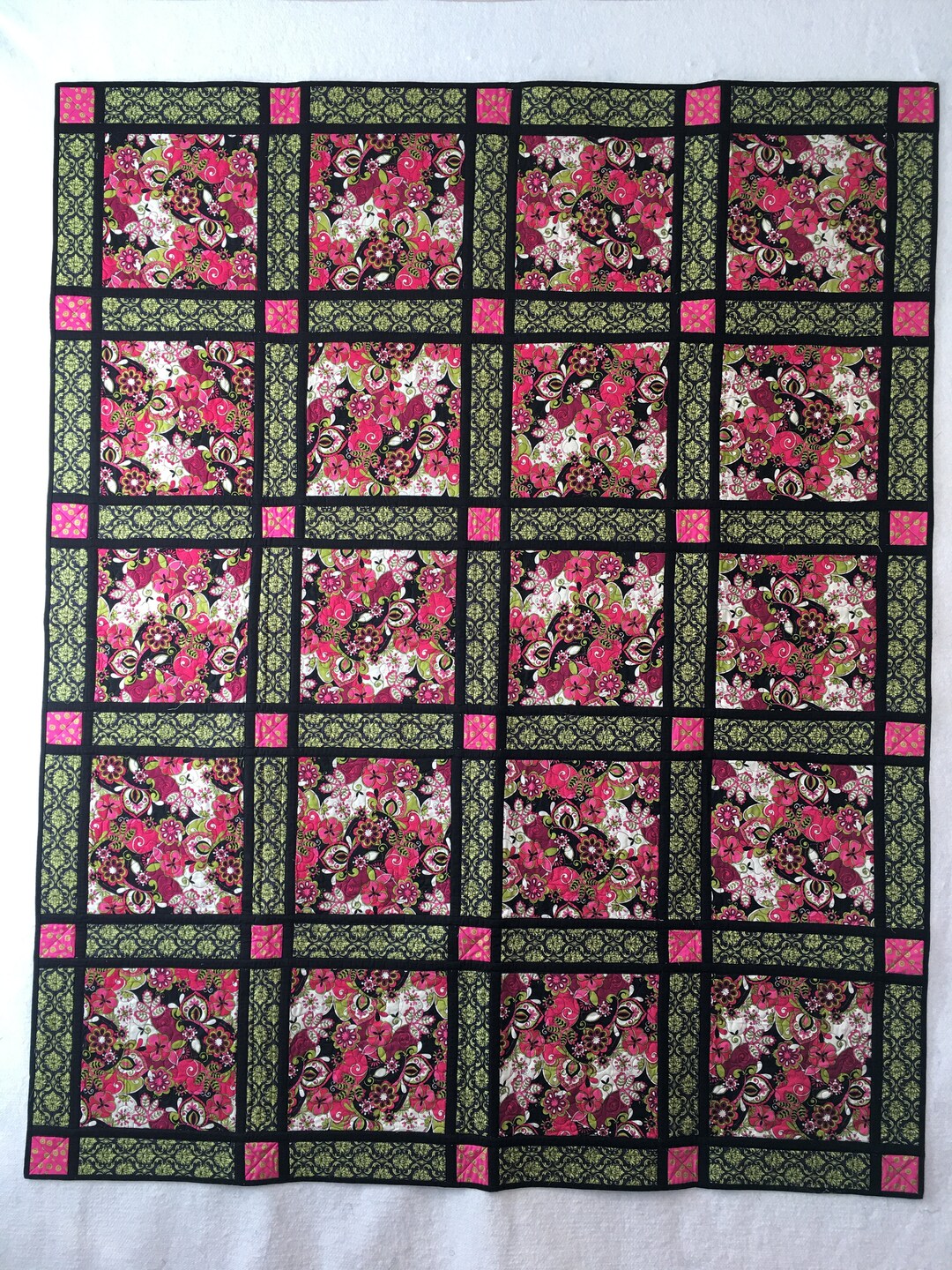 Reversible Quiltasyougo Quilt Etsy