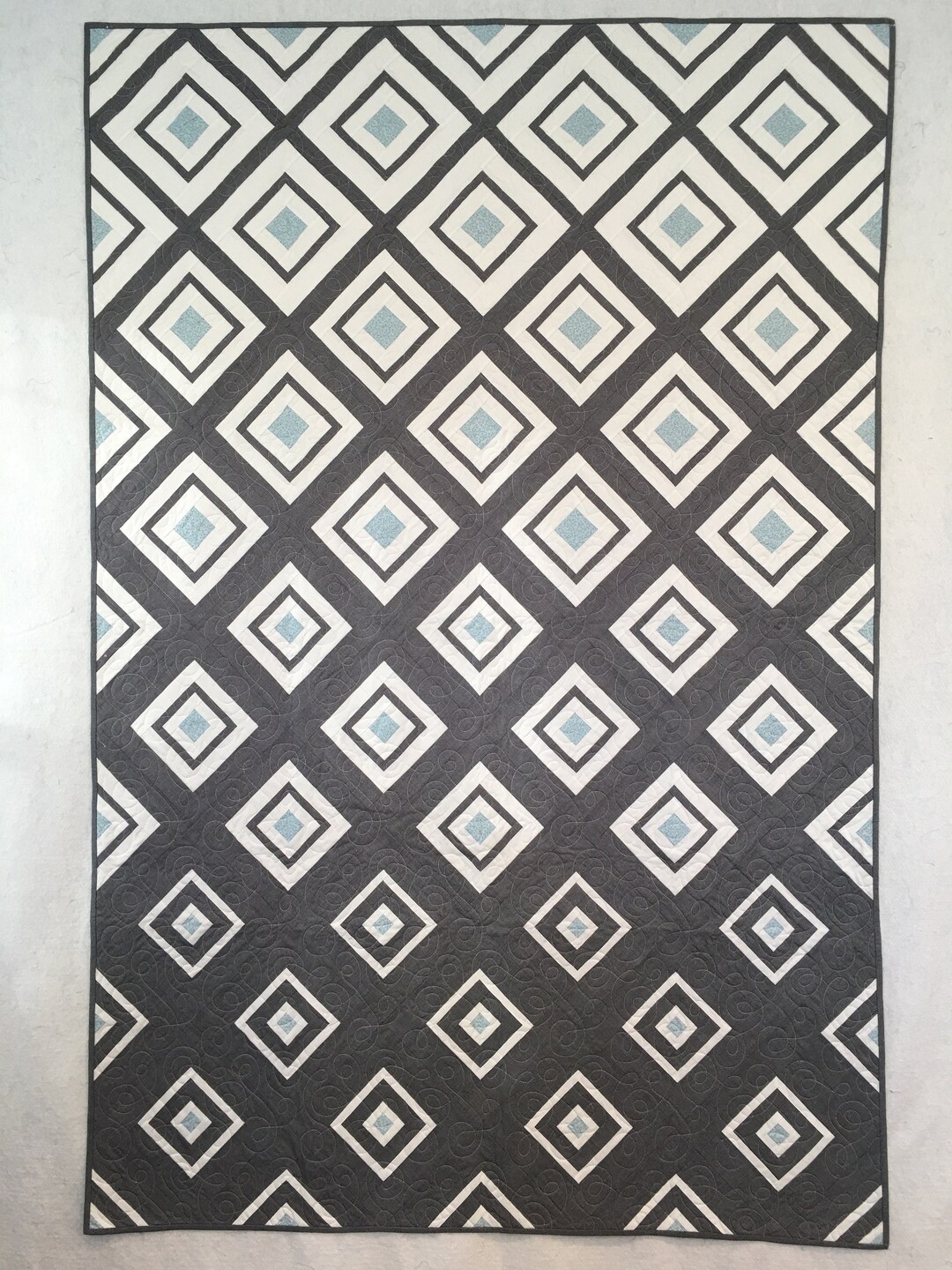 Diamonds in the Deep Quilt Etsy