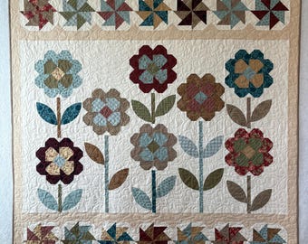 Trapunta da giardino con papaveri