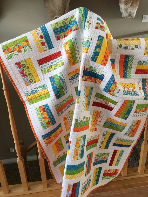 Amish Quilt Pattern Rail Fence Fence Rail Quilting Block Beginner