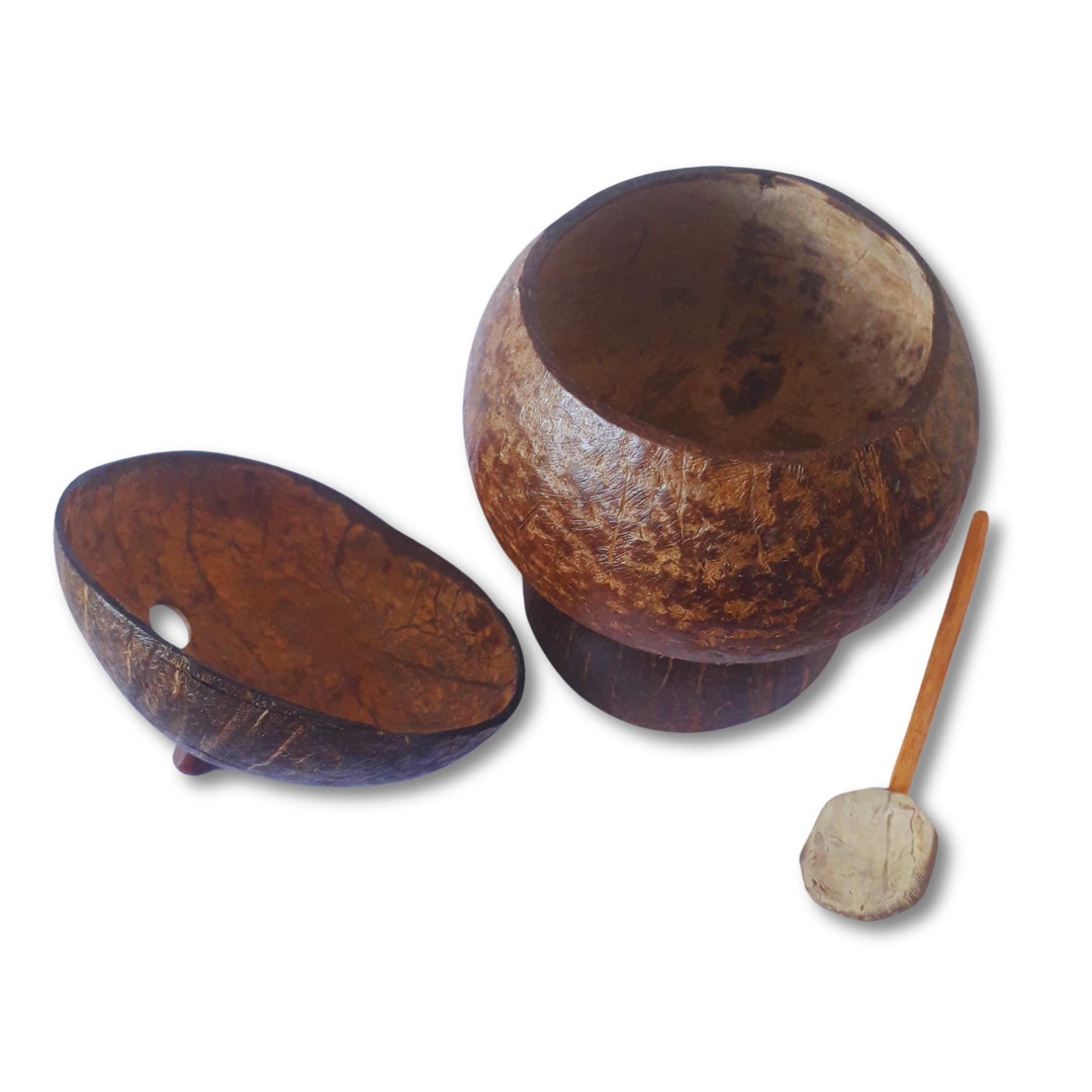 Shell Cellar Eco-friendly Coconut Shell Salt Cellar for Stylish Kitchen Decor - Etsy