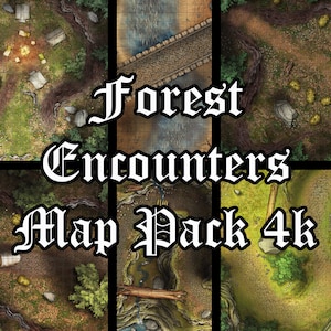 Forest Map Pack für Dungeons and Dragons 4k