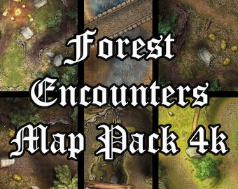 Forest Battlemap Pack for Dungeons and Dragons 4k