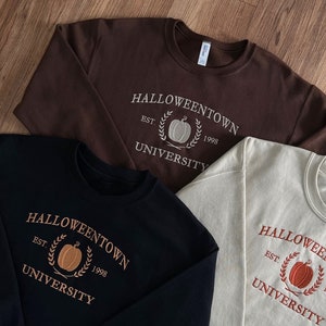 Halloweentown Sweatshirt - Halloween Sweatshirt - Halloweentown 1998 - 90's Sweatshirt - Halloweentown Embroidery- Halloween Embroidery