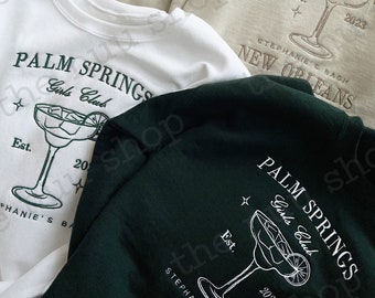 Custom Bachelorette Party Sweatshirt - Embroidery Crewneck- Personalized Sweatshirt - Bridal Shower Gifts - Wedding Announcement
