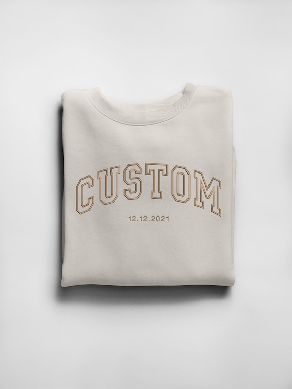 Custom embroidered crewneck sweatshirts