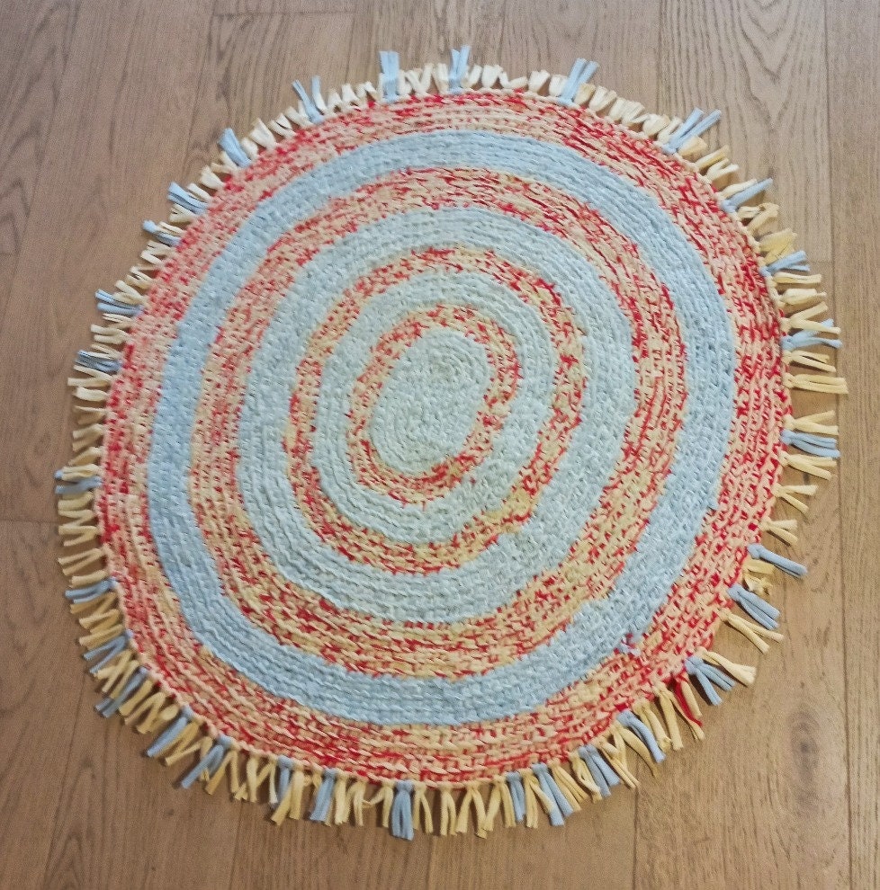 Tapis Fait Main Coton Recyclé