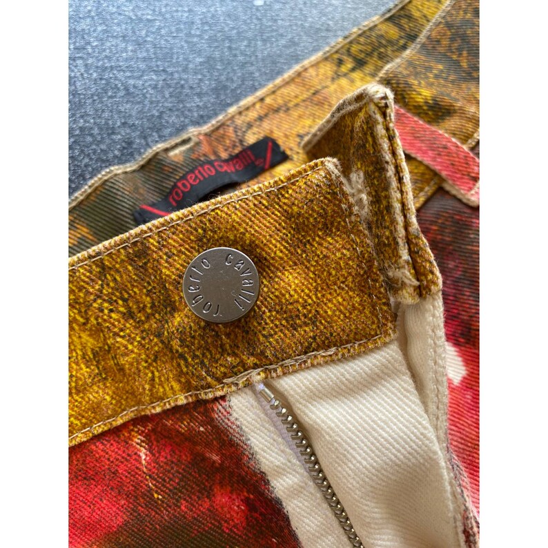 Roberto Cavalli Multi-Colored Designer Jeans