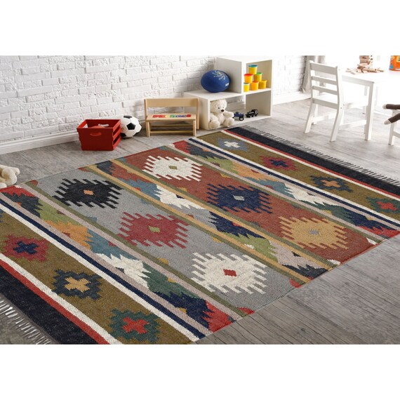 Area Rug 5x3 Sq.Ft. Handmade Kilim Vintage Rugs Carpet | Etsy