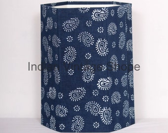 New Waste Bin study room dustbin handblock printed Handmade Home Decorative Room Dustbin Waste Bin Cotton Dustbin