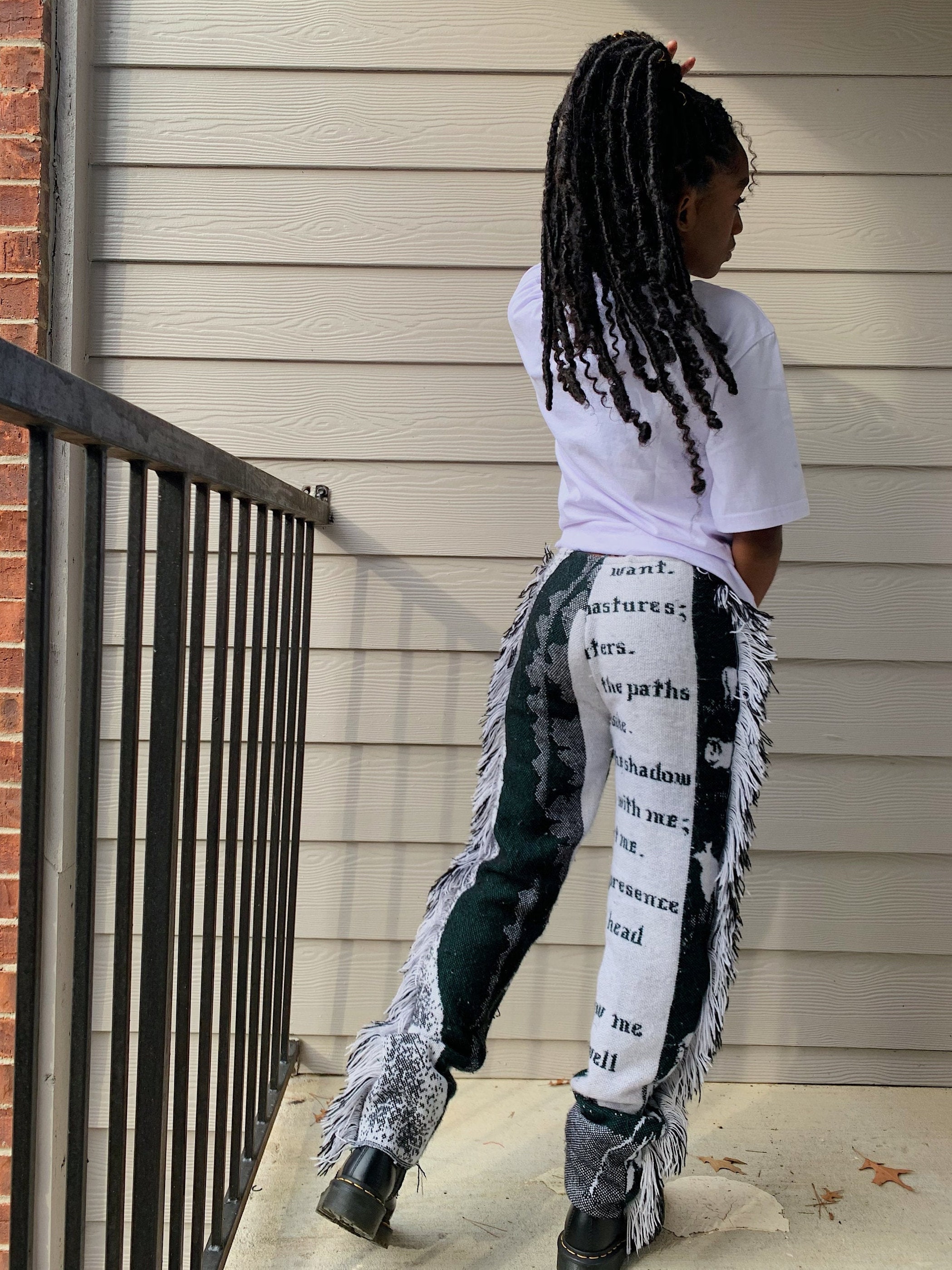 Custom tapestry/ blanket pants by EgyptsTouch Etsy