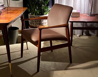 Teak armchair by Grete Jalk for Glostrup Denmark