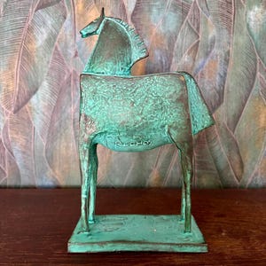 Bronze figure &quot;Trojan Horse&quot;