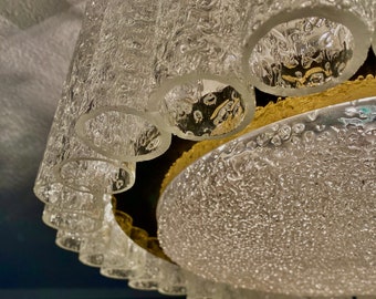 Glass tube ceiling lamp by Doria