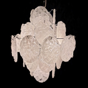Chandeliers made from 1960s/70s acrylic glass panels