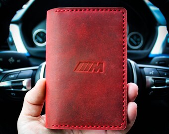 iPick Image for Ford Edge Car Auto Insurance Registration Black PU Leather Document Holder Wallet 