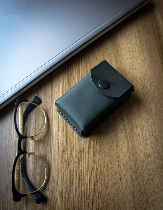 Compact Folding Sunglasses Case Personalized Leather Eyeglass Etsy