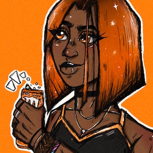 Cool girl portrait or profile picture (digital download)