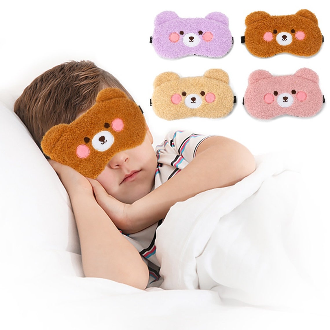 Sleep Mask Folk for Kids with Blockout Light 4 pcs Eye Cover Etsy