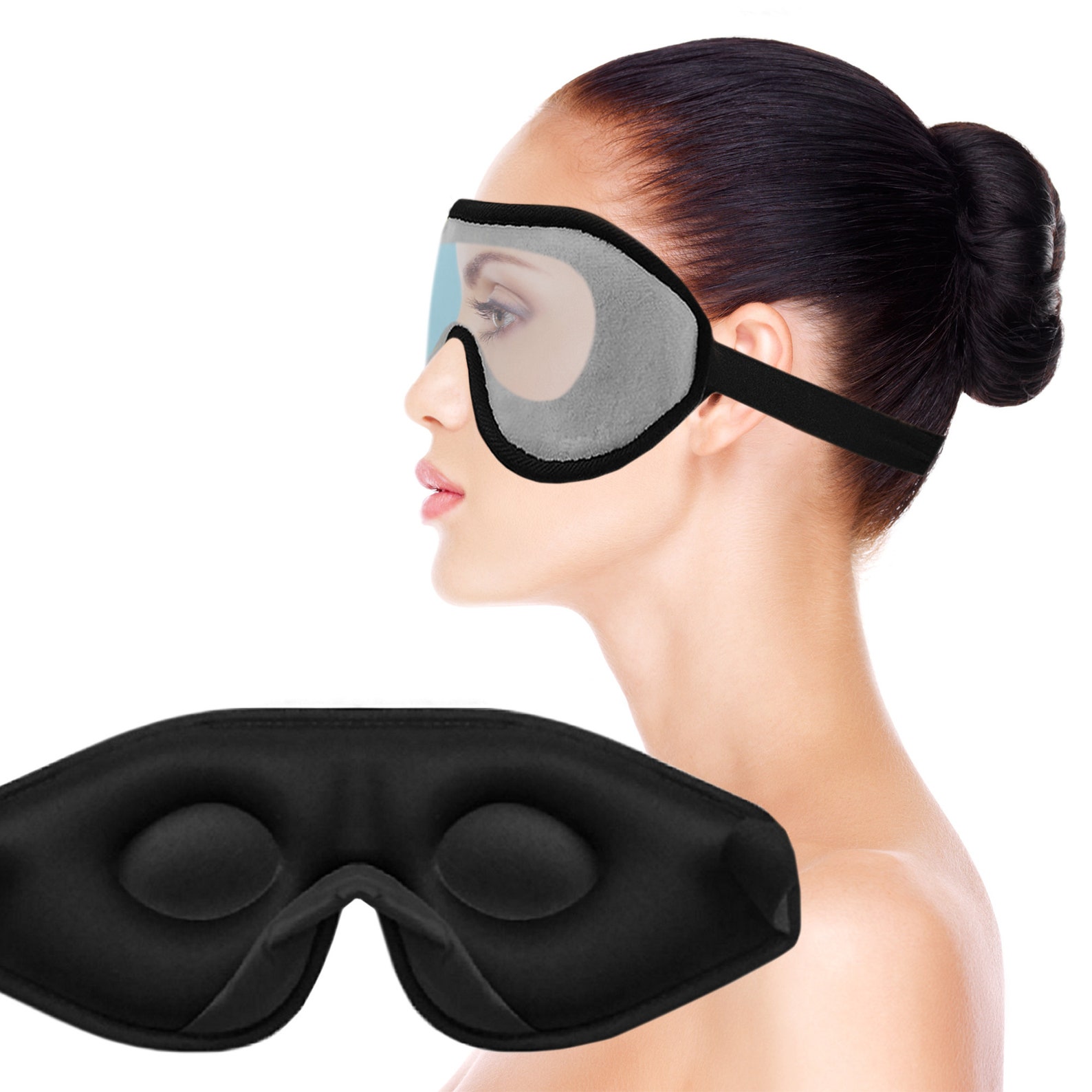 Sleep Eye Mask with Blockout Light Memory Foam 3D Contoured Etsy