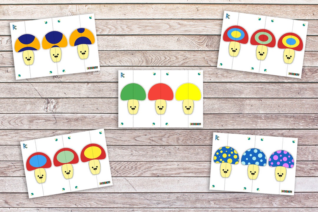 Printable Learning Color and Pattern Match. Velcro Busy Book - Etsy