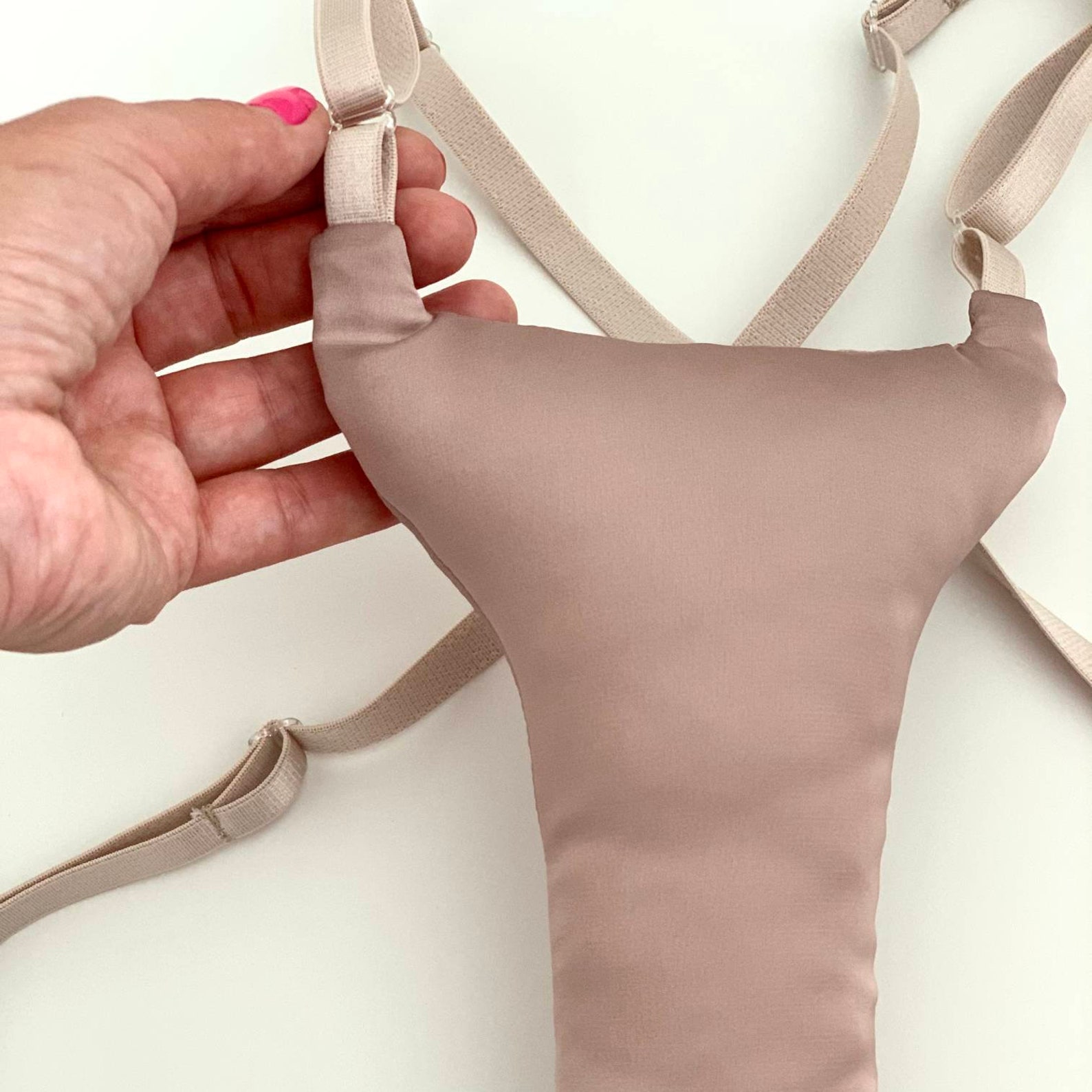 Beige sleep bra Anti wrinkle pillow Soft satin bra Nursing Etsy