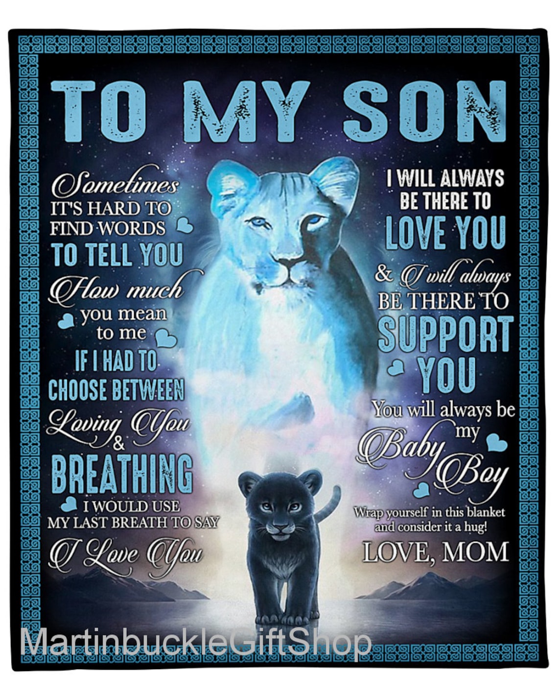 Personalized To My Son Blanket I Will Always Be There To Etsy