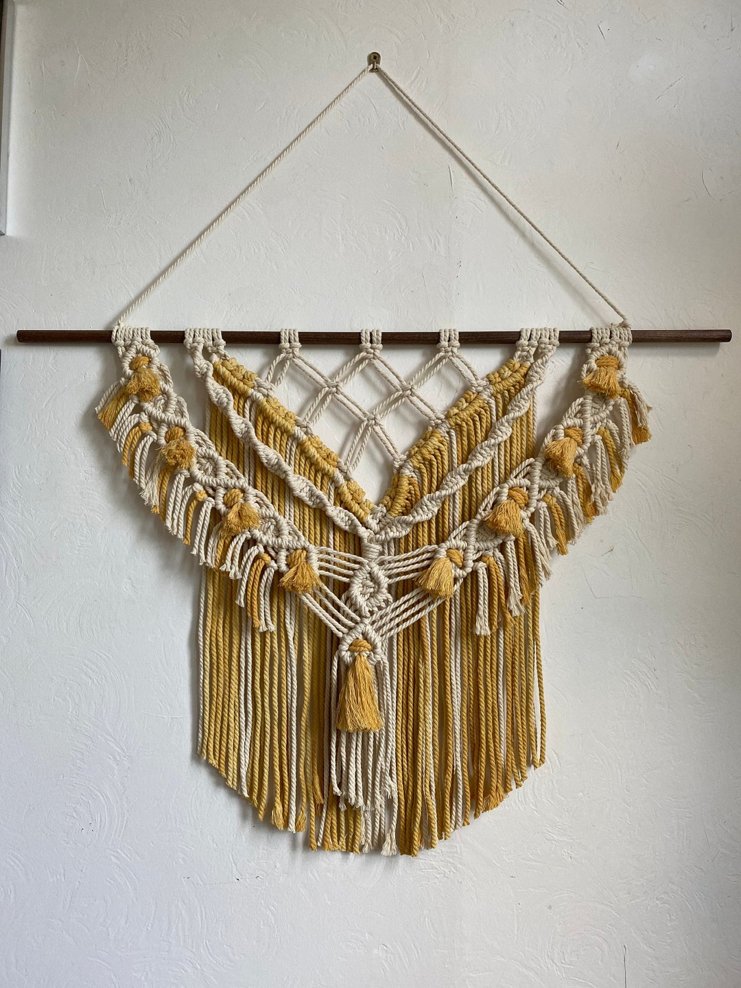 Handmade Macramé Tassel Wall Hanging Etsy