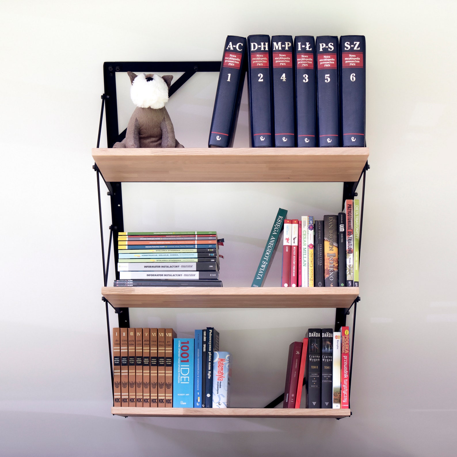 Shelves for slanted walls in attics loft style 3x70 cm Etsy
