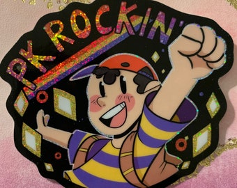 PK Rockin - Earthbound Glitter Sticker