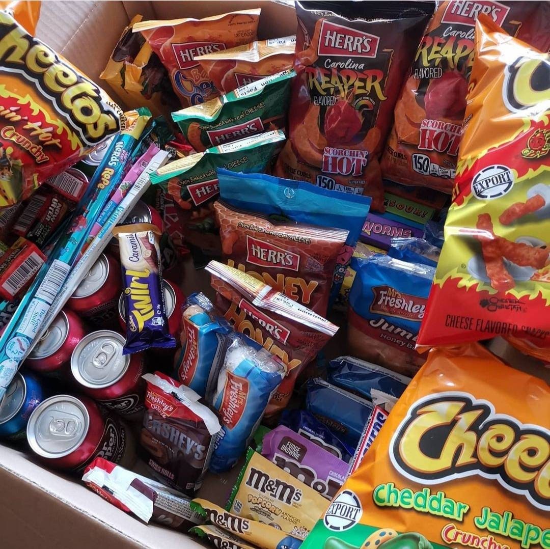 Extra large mystery box crisps chocolate sweets drinks. Etsy